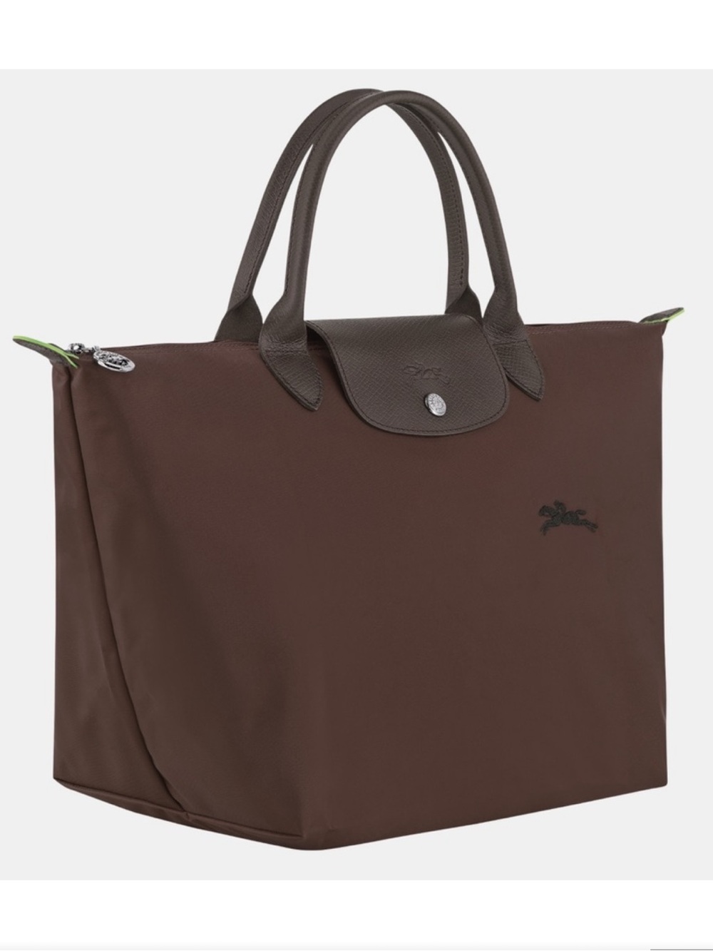 Longchamp Mocha Nylon Top-Handle Shopper